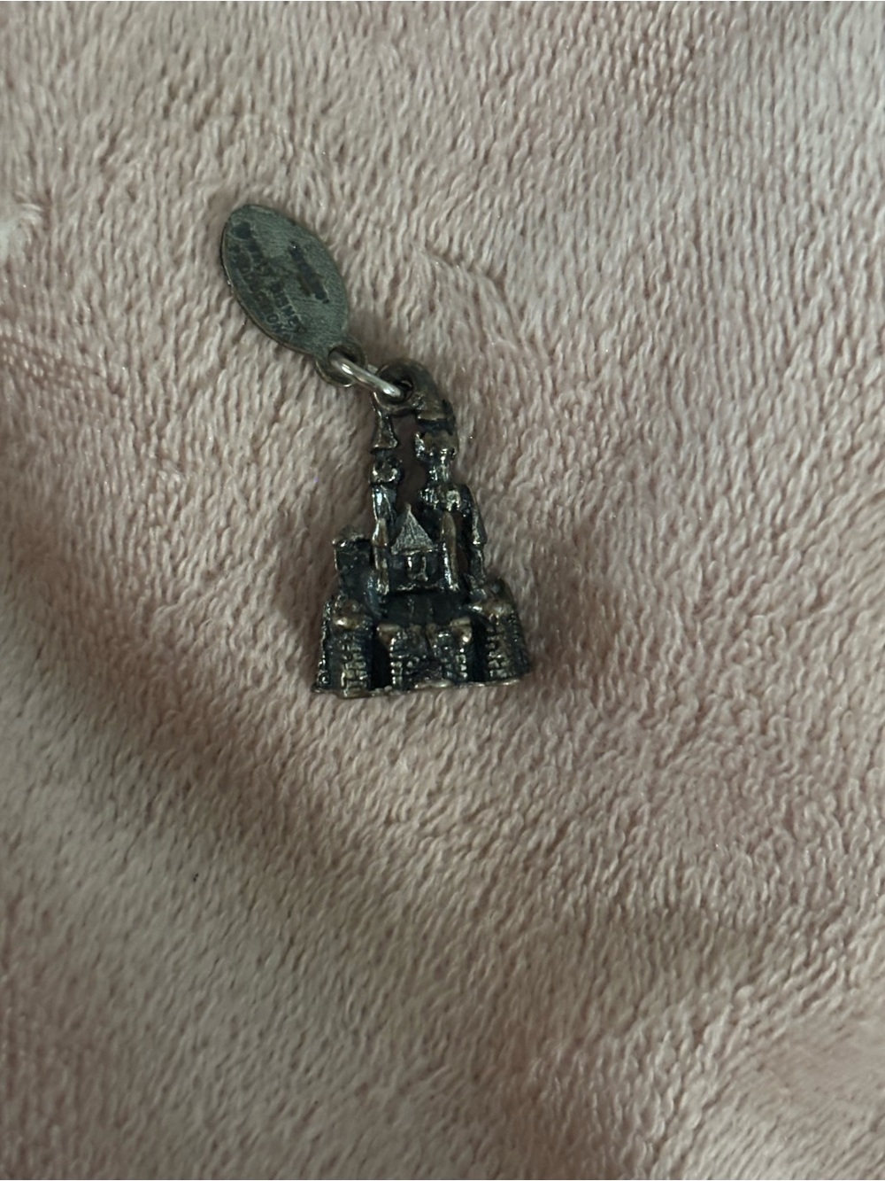 Walt Disney Silver Castle Charm Pendant